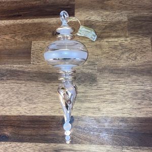Vintage hand blown glass finial Ornament